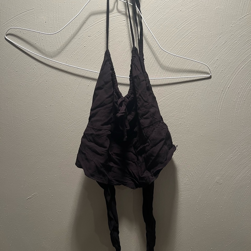 Black Halter Top